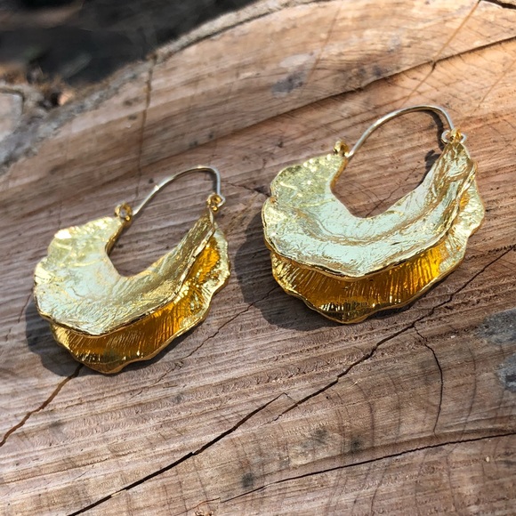 🐚🍃Texture Earrings!☀️ - Picture 2 of 11